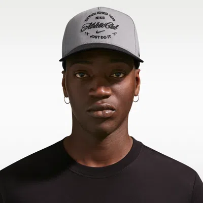 Nike Unisex Rise Structured A-frame Cap In Gray