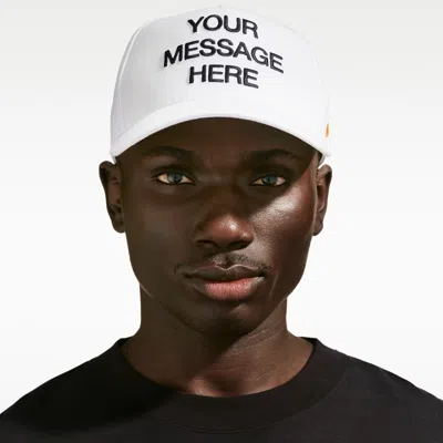 Nike Unisex Rise Structured A-frame Cap In White
