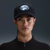 Nike Unisex Rise Structured Outdoor Trucker Cap In Black