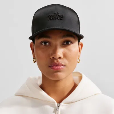 Nike Unisex Rise Structured Premium Trucker Cap In Black