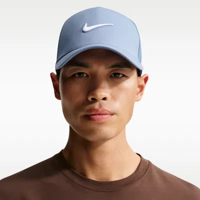 Nike Unisex Rise Structured Trucker Cap In Blue