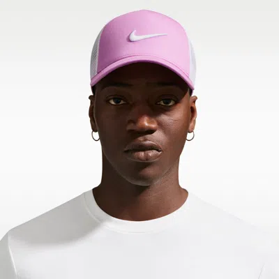 Nike Unisex Rise Structured Trucker Cap In Purple