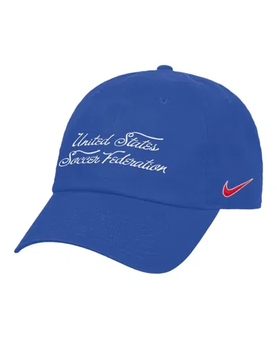 Nike Unisex Royal Usmnt Club Adjustable Hat In Blue