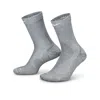 Nike Unisex Running Lightweight Crew Socks (1 Pair) In Gray