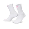 Nike Unisex Running Lightweight Micro Crew Socks (1 Pair) In White