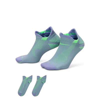 Nike Unisex Running Lightweight No-show Socks (1 Pair) In Blue