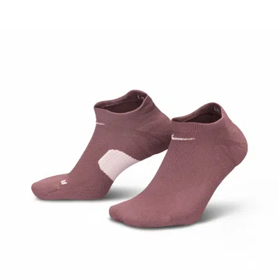 Nike Unisex Running Midweight No-show Socks (1 Pair) In Purple