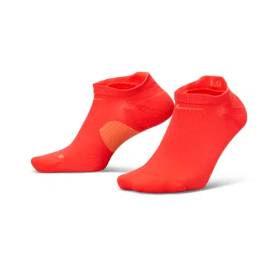 Nike Unisex Running Midweight No-show Socks (1 Pair) In Red