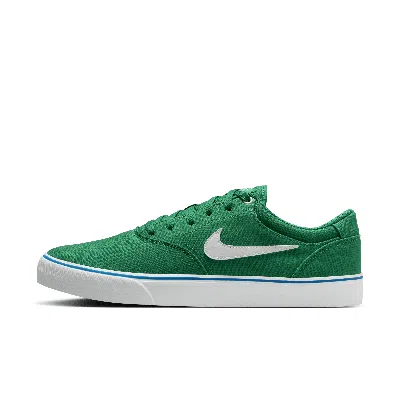 Nike Unisex  Sb Chron 2 Canvas Skate Shoes In Green