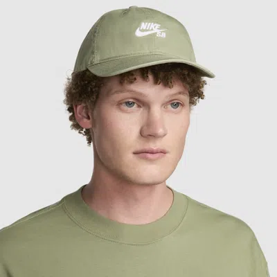 Nike Unisex  Sb Club Unstructured Skate Cap In Green