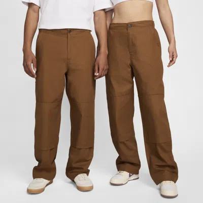 Nike Unisex  Sb Double-knee Twill Skate Pants In Brown