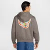 Nike Unisex  Sb Fleece Front-zip Skate Hoodie In Grey