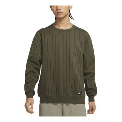 Nike Unisex Sb Skateboard Round-neck Sweatshirt Green