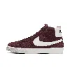 Nike Unisex  Sb Zoom Blazer Mid Skate Shoes In Red