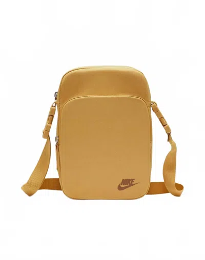 Nike Unisex Shoulder Crossbody Bag In Wheat Gold In Multi
