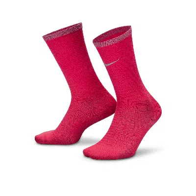 Nike Unisex Spark Lightweight Running Crew Socks In Pink