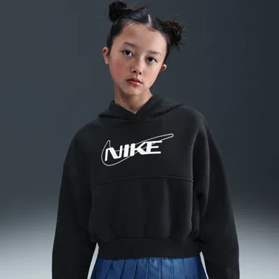 Nike Kids' Unisex  Sportswear Club Fleece Girls' Oversized Hoodie In Black