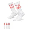 Nike Unisex  Sportswear Dri-fit Everyday Essential Crew Socks (3 Pairs) In White