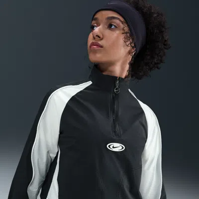 Nike Kids' Unisex  Sportswear Girls' 1/4-zip Track Jacket In Black