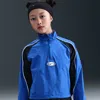 Nike Unisex  Sportswear Girls' 1/4-zip Track Jacket In Blue
