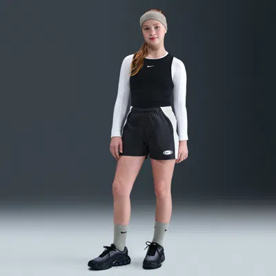Nike Kids' Unisex  Sportswear Girls' Woven Shorts In Black