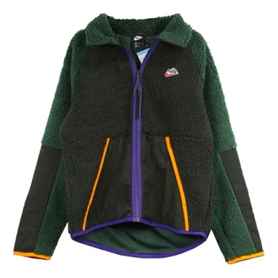 Nike Unisex Sportswear Stand Collar Jacket Green