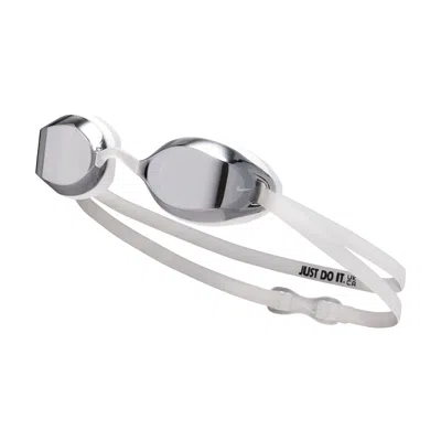 Nike Unisex Swim Legacy Comfort Mirrored Goggles In Gray