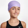 Nike Kids' Unisex Swim Solid Silicone Youth Cap In Purple