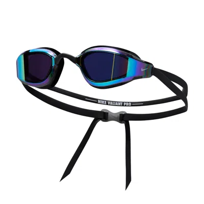 Nike Unisex Swim Valiant Pro Mirrored Goggles In Black