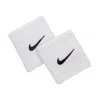 Nike Unisex Swoosh Classic Wristbands (2-pack) In White