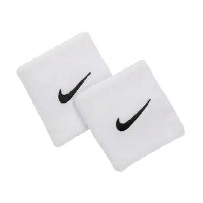 Nike Unisex Swoosh Classic Wristbands (2-pack) In White