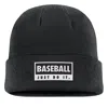 Nike Unisex Swoosh Peak Baseball Beanie In Black