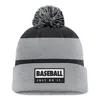 Nike Unisex Swoosh Peak Baseball Beanie In Grey