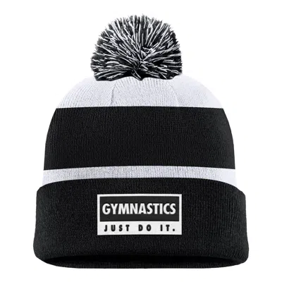 Nike Unisex Swoosh Peak Gymnastics Beanie In Black