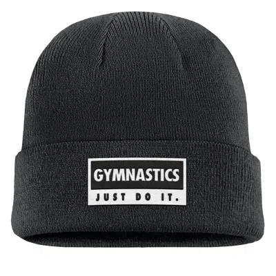 Nike Unisex Swoosh Peak Gymnastics Beanie In Black