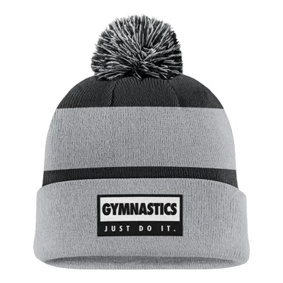 Nike Unisex Swoosh Peak Gymnastics Beanie In Grey