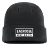 Nike Unisex Swoosh Peak Lacrosse Beanie In Black