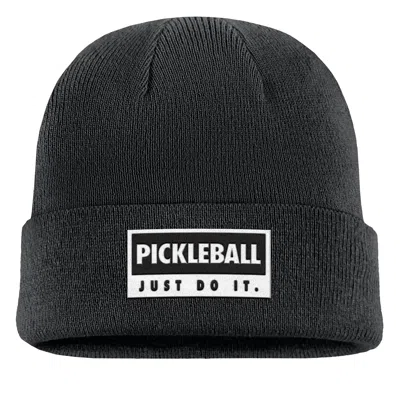 Nike Unisex Swoosh Peak Pickleball Beanie In Black