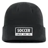 Nike Unisex Swoosh Peak Soccer Beanie In Black