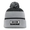 Nike Unisex Swoosh Peak Soccer Beanie In Grey