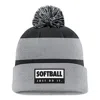 Nike Unisex Swoosh Peak Softball Beanie In Grey