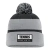 Nike Unisex Swoosh Peak Tennis Beanie In Grey