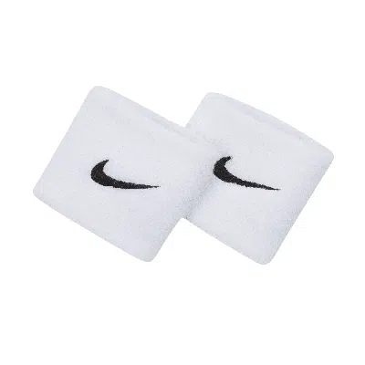 Nike Unisex Swoosh Wristbands In White