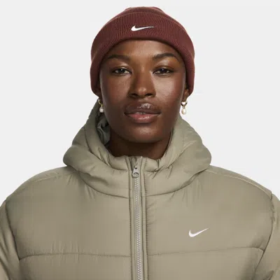 Nike Unisex Terra Swoosh Beanie In Brown