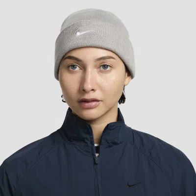 Nike Unisex Terra Swoosh Beanie In Gray