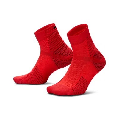 Nike Unisex Unicorn Dri-fit Adv Cushioned Ankle Socks (1 Pair) In Red