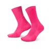 Nike Unisex Unicorn Dri-fit Adv Cushioned Crew Socks (1 Pair) In Pink