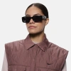 Nike Variant I 56mm Rectangle Sunglasses In Black