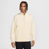 Nike Unisex Wool Classics 1/4-zip Top In White