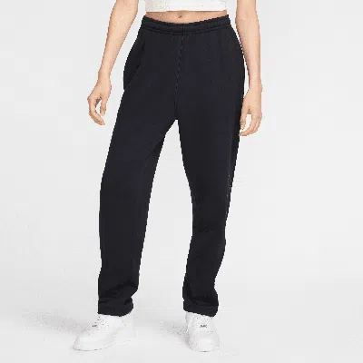 Nike Unisex Wool Classics Open-hem Fleece Pants In Black